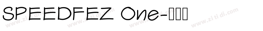 SPEEDFEZ One字体转换